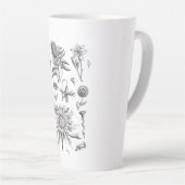 Wilde bloem - Mooie ventilator - Planten Latte Mok (Rechterhoek)