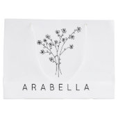 Wilde bloem Naam  Groot Cadeauzakje (Achterkant)