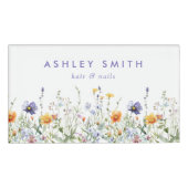 Wilde bloem naambadge (Voorkant)