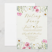 Wilde bloem Niets bijzonders Gewoon liefde Echtsch Kaart (Voorkant / Achterkant)