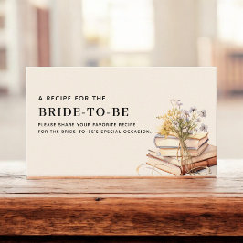 Wilde Bloem Nieuwe Hoofdstuk Receptkaart Bruidsbor Informatiekaartje