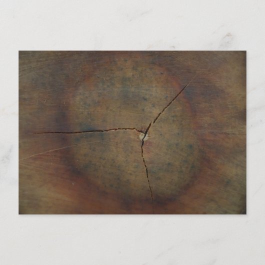 Wilde bloem Oak Wood Weddenschap Detail Informatiekaartje (Achterkant)