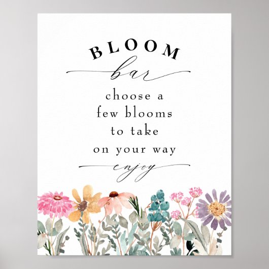 Wilde bloem of bloemstaaf poster (Voorkant)