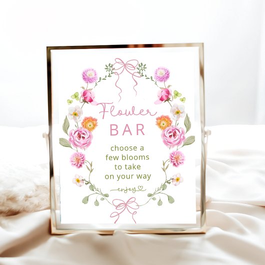 Wilde bloem of bloemstaaf poster