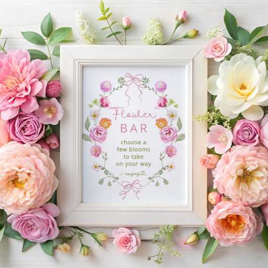 Wilde bloem of bloemstaaf poster