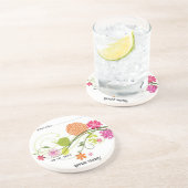Wilde Bloem Onderzetters Set, Ingewikkelde Botanis (Zijkant)
