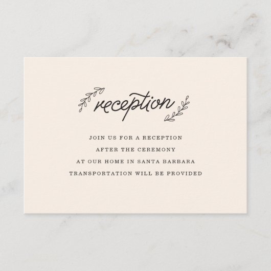 Wilde bloem Ontvangen Invoegen Informatiekaartje (Voorkant)