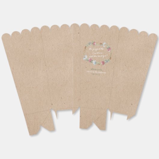 Wilde bloem op Kraft Country Weddenschap Bedankdoosjes (Ongevouwen)