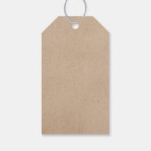 Wilde bloem op Kraft Country Weddenschap Cadeaulabel (Achterkant)