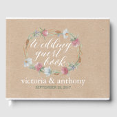 Wilde bloem op Kraft Country Weddenschap Gastenboek (Voorkant)