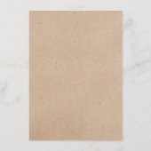 Wilde bloem op Kraft Country Weddenschap Menu (Achterkant)