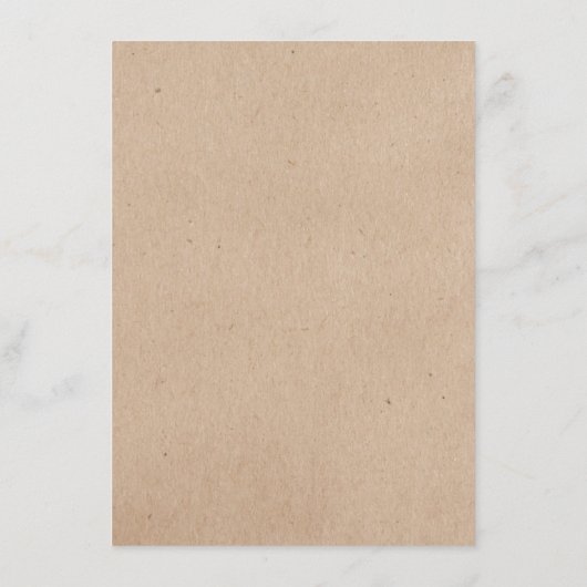 Wilde bloem op Kraft Country Weddenschap Menu (Achterkant)