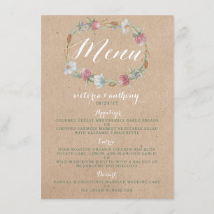Wilde bloem op Kraft Country Weddenschap Menu