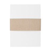 Wilde bloem op Kraft Country Weddenschap Uitnodigingen Wikkel (Achterkant Voorbeeld)