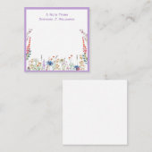 Wilde bloem, op maat van een opmerking van notitiekaartje (Voorkant / Achterkant)