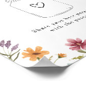 Wilde bloem Ouderschap Tip Jar Poster (Hoek)