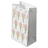 Wilde bloem Pastel Bruiloftsfeest Aangepaste Dank Klein Cadeauzakje (Achterkant Gekanteld)