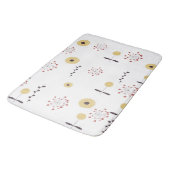 Wilde Bloem Patroon Boho Badmat (Gekanteld)