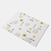 Wilde Bloem Patroon Boho Deurmat (Schuin)