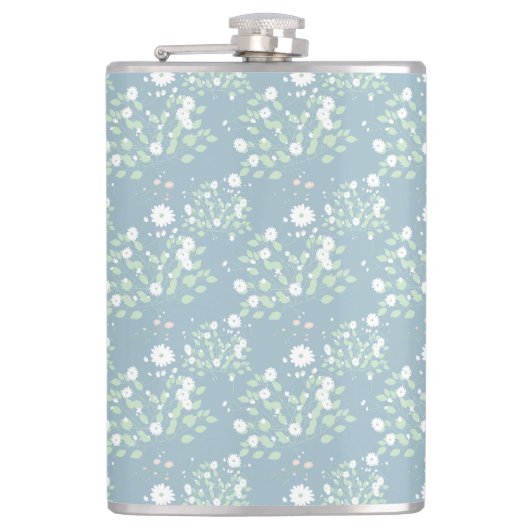 Wilde bloem patroon heupfles (Voorkant)