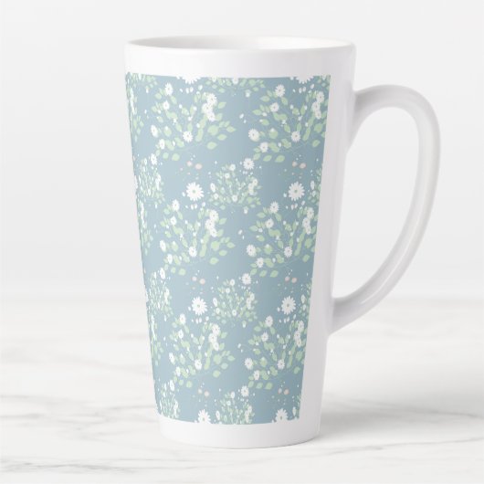 Wilde bloem patroon latte mok (Rechts)