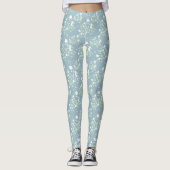 Wilde bloem patroon leggings (Voorkant)