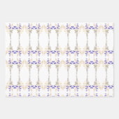 Wilde bloem Patrooncadeau Inpakpapier Vel (Voorkant 3)