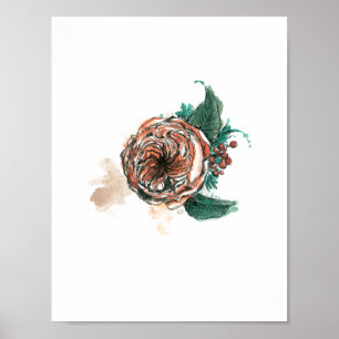 Wilde bloem: Peony Poster