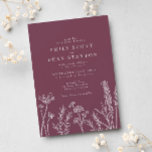 Wilde bloem Periwinkle Weddenschap Kaart<br><div class="desc">Wilde bloem Periwinkle Weddenschap</div>