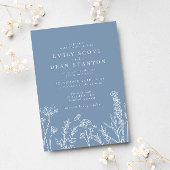 Wilde bloem Periwinkle Weddenschap Kaart