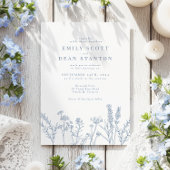 Wilde bloem Periwinkle Weddenschap Kaart