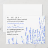 Wilde bloem - Periwinkle Weddenschap Kaart (Voorkant / Achterkant)