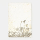  "Wilde bloem"-perkamentnota's Post-it® Notes (Voorkant)