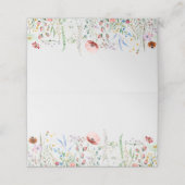 Wilde bloem plaatskaartje (Buitenkant ongevouwen)