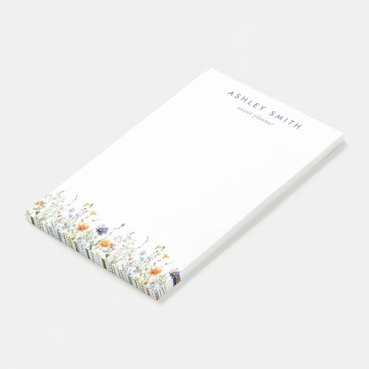 Wilde bloem post-it® notes (Schuin)