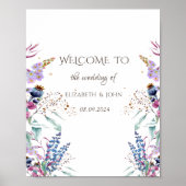 Wilde bloem poster (Voorkant)