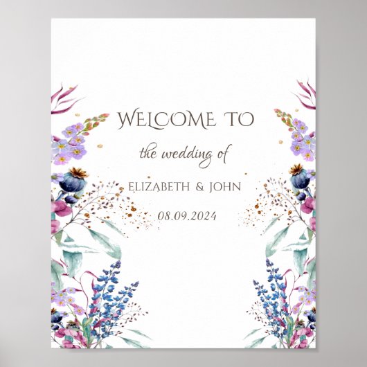 Wilde bloem poster (Voorkant)