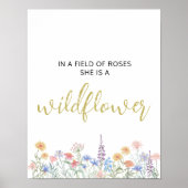 Wilde Bloem Poster (Voorkant)