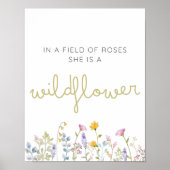 Wilde bloem poster (Voorkant)