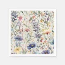 Wilde bloem Print Napkins