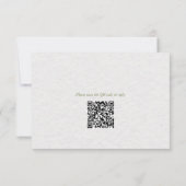 Wilde bloem QR-code trouw-RSVD kaart (Achterkant)