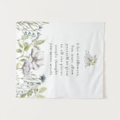 Wilde bloem quote wandtapijt wandkleed (Voorkant (horizontaal))