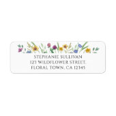 Wilde Bloem Retouradres Label (Voorkant)