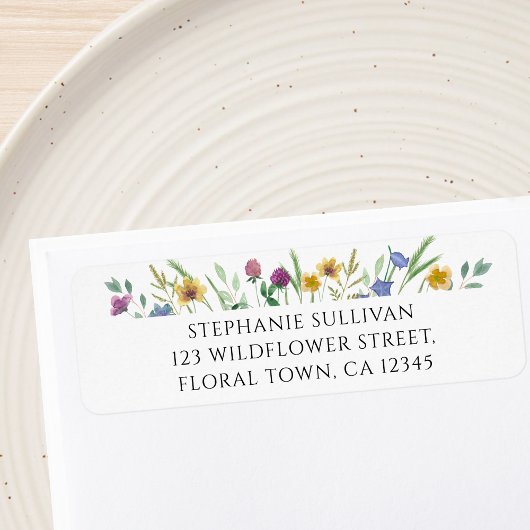 Wilde Bloem Retouradres Label