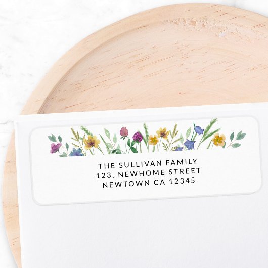 Wilde Bloem Retouradres Label