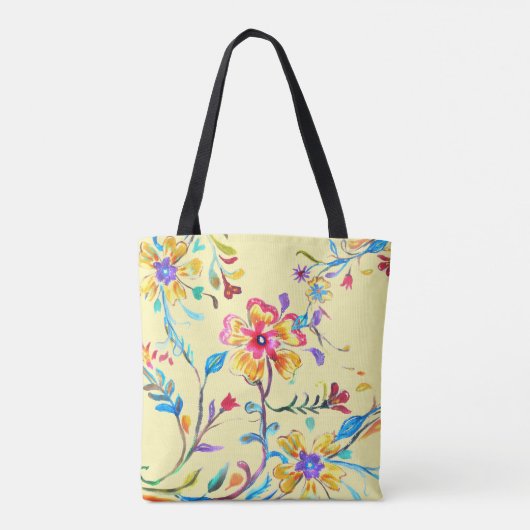 Wilde bloem Riot 2 Tote Bag (Achterkant)