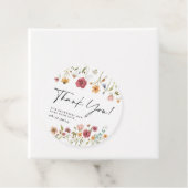 Wilde bloem Ronde bloemzakken Bedankjes Labels (In situ)