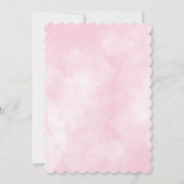 Wilde bloem  roze bruin Brunch Kaart (Achterkant)