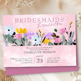 Wilde bloem  roze bruinkooien kaart