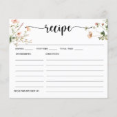 Wilde bloem Roze Floral Vrijgezellenfeest Recipe K (Voorkant)